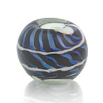 Fokalperle "Blue Heaven" - Echtes Murano Glas, Sterlingsilber